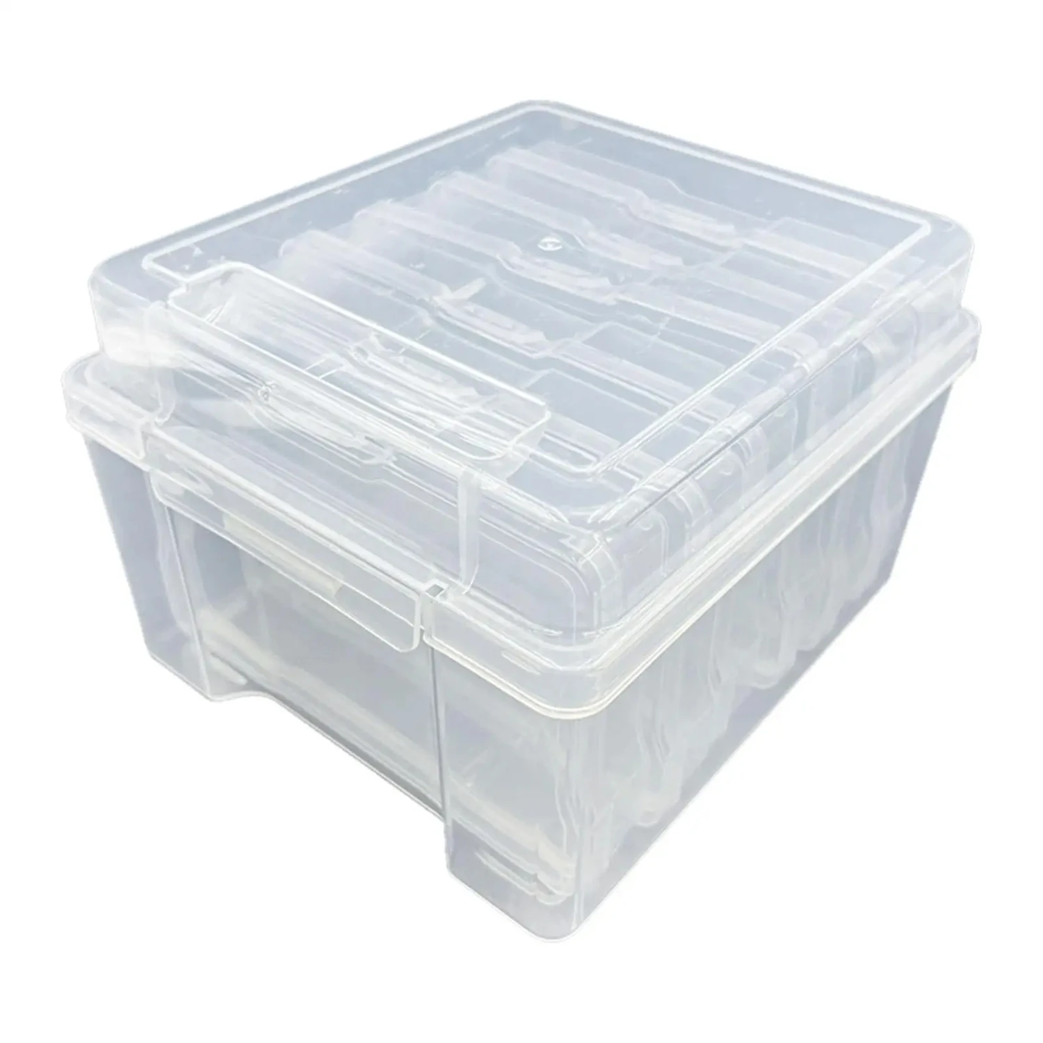 

Fishing Lure Box Lightweight Transparent 6 Compartments Fishing Hook Case Multifunction Large Capacity Container