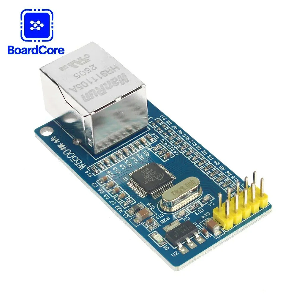1PC 3.3V W5500 Chip New SPI to - огляд і ціна Ethernet Module W5500