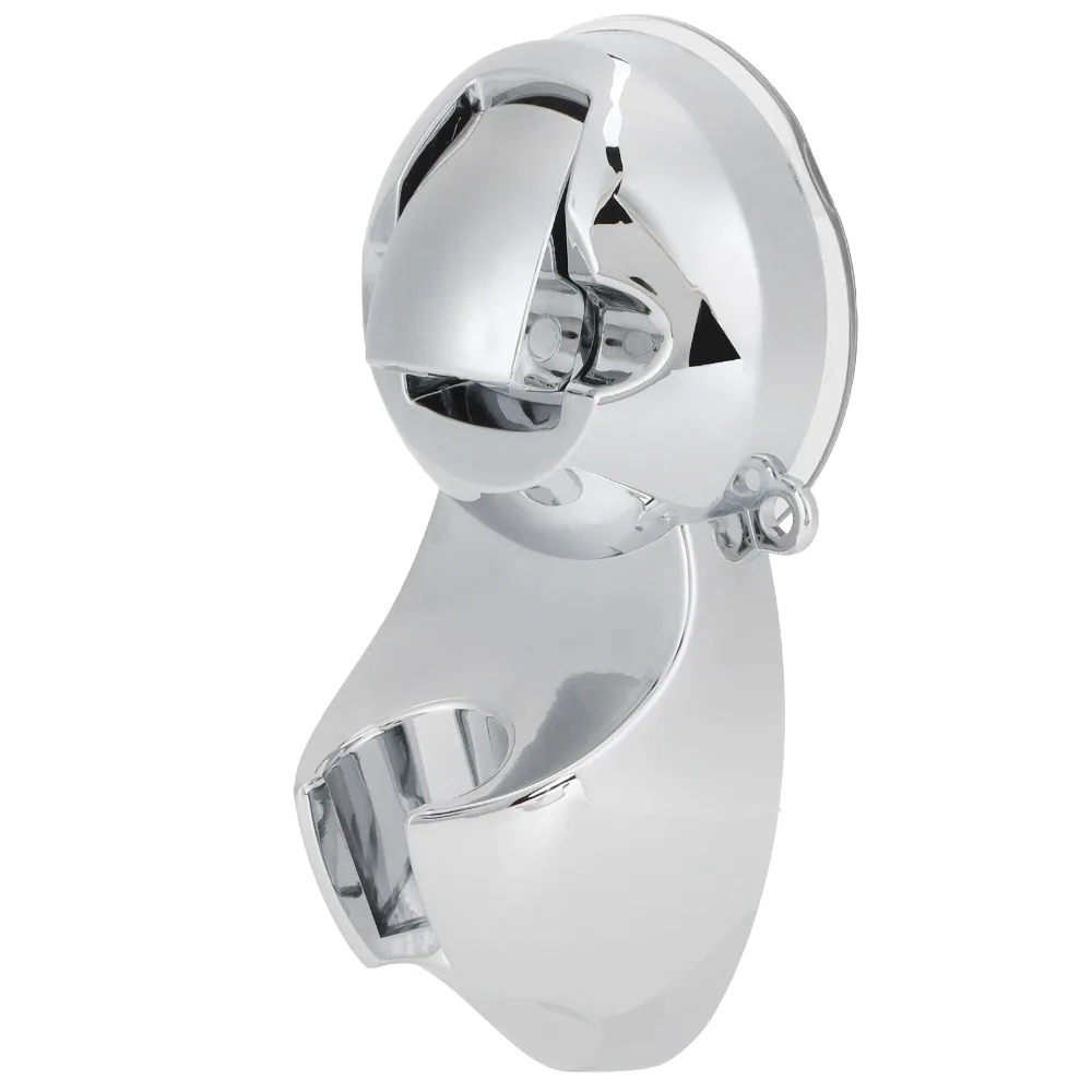 Plastic Material Shower Head Holder Suction Cup Mount Wall Mount Design Handheld Shower Bracket 5.3x2.8 Inch Size