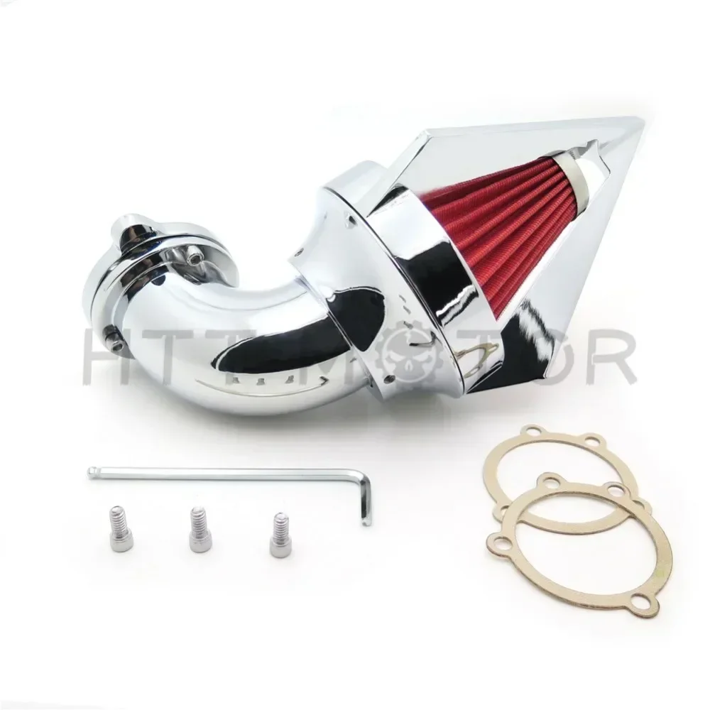 Spike Air Cleaner Filter Kits for Harley Davidson S&S Custom Cv Evo Xl Sportster Motorcycle Part Chrome