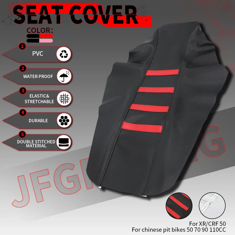 

Motorcycle Accessories Seat Cover Waterproof Non-slip Particles Design For HONDA XR CRF 50 70 90 110CC Electric Vehicle
