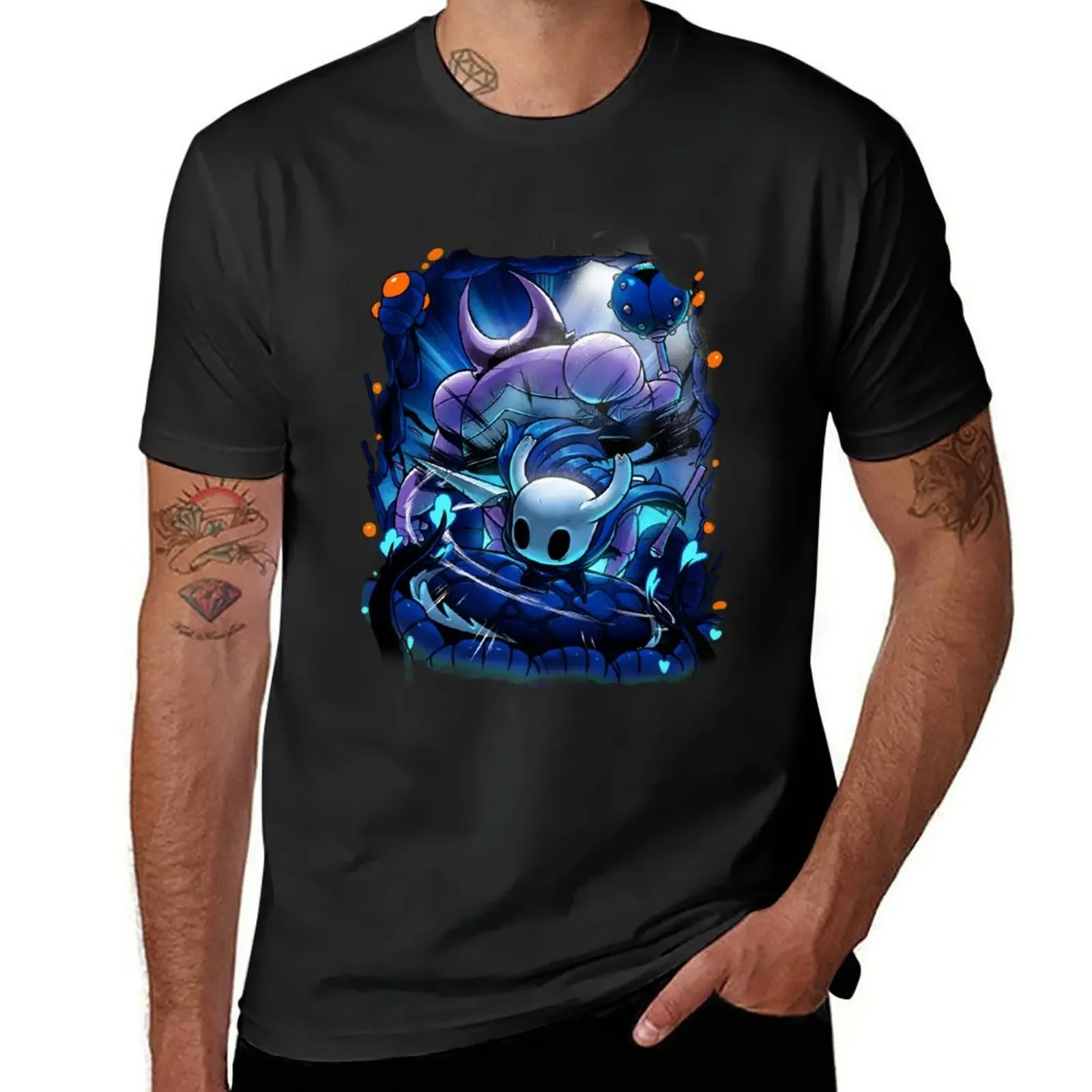 Knight Of Hallownest T-Shirt blue archive anime clothes mens t shirt