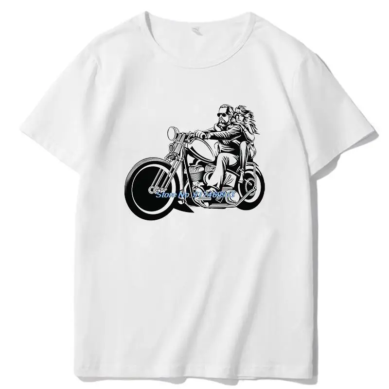 Motorbike Bike Biker T Shirt For Man Cotton 100% O-Neck Short Sleeve T-Shirts Tees Tops High Quality New Shirts And T-Shirts