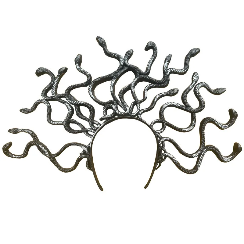 ميدوسا الأفعى هيرباند هالوين تأثيري الشعر التبعي الأساطير اليونانية غطاء الرأس #6