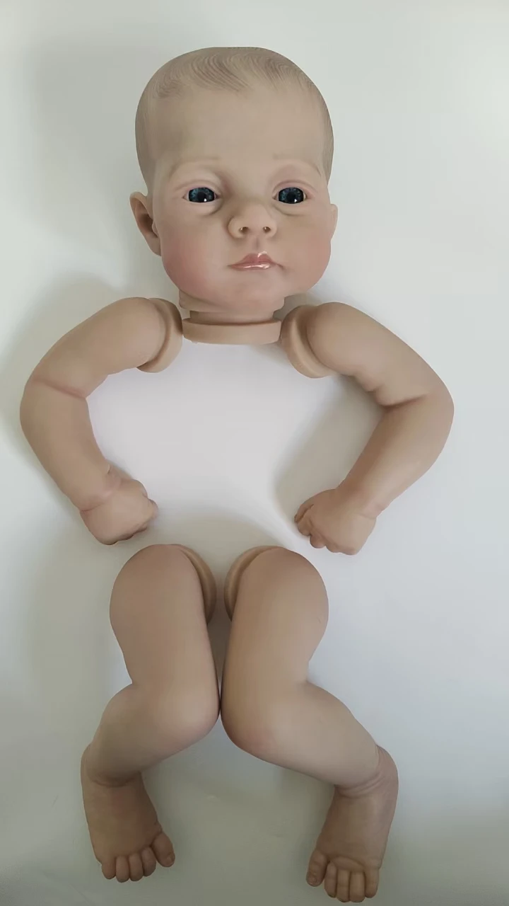 NPK 19inch New Arrival Already PaintedTwins Kit Lily and Irys Soft Touch Hand Painted with Veins Cloth body included