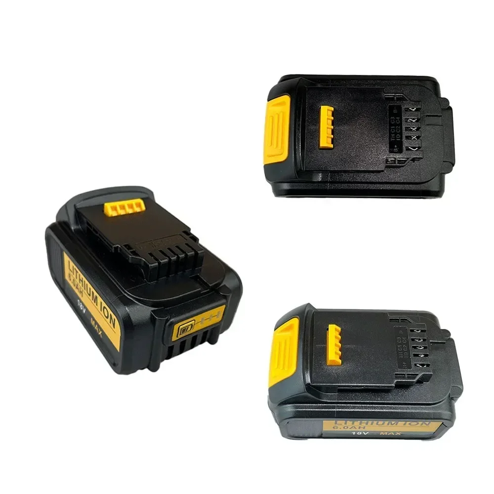 Batterie lithium-ion de remplacement pour outil électrique DeWalt, 18V, 6000mAh, 24.com, outils Dewalt, 18V, 6,0 Ah, DCB200, DCB184, DCB33