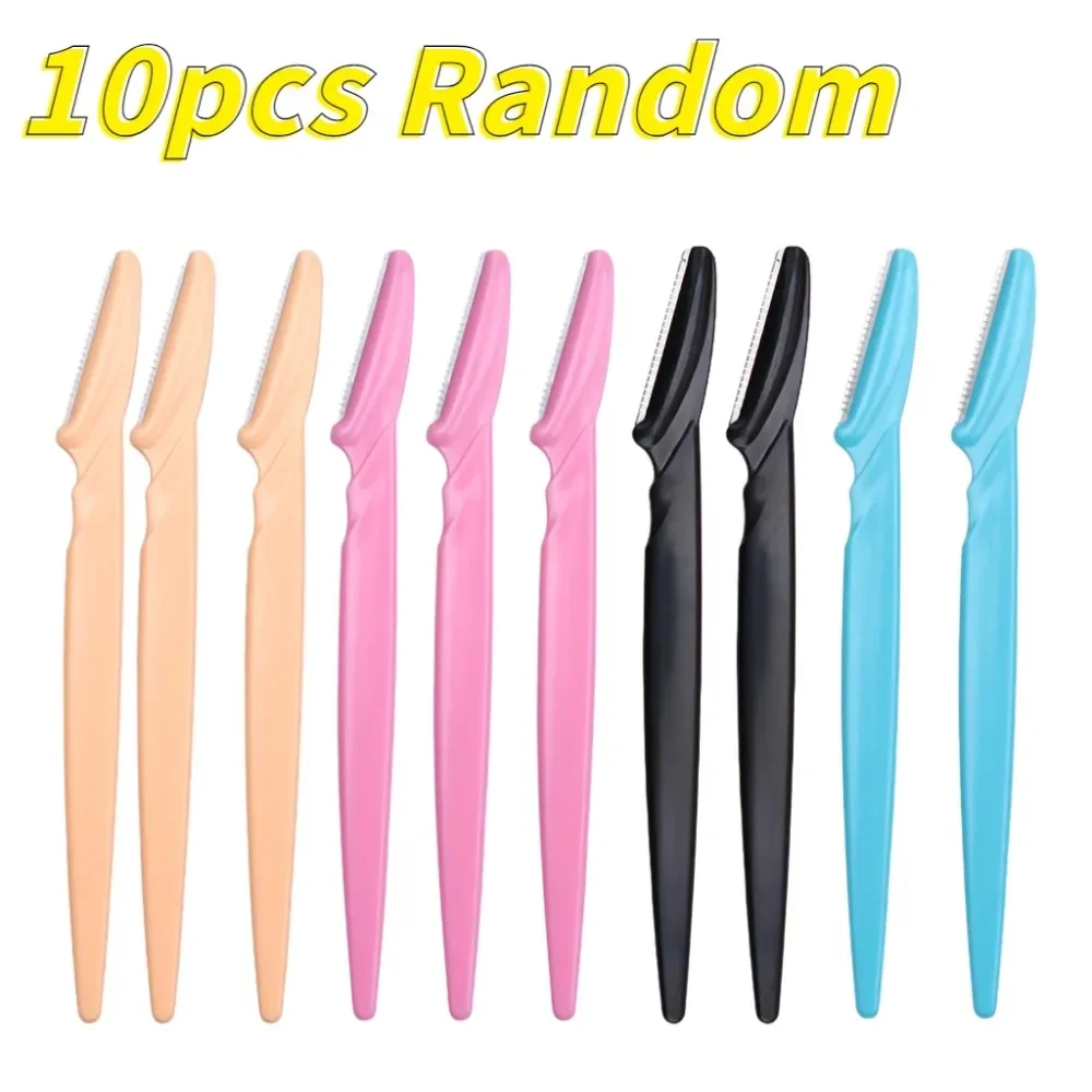 5/10Pcs/lot Eyebrow Razor Eyebrow Trimmer for Women Face Razor Hair Remover Eye Brow Shaver Blades Beauty Make Up Cosmetic Tools