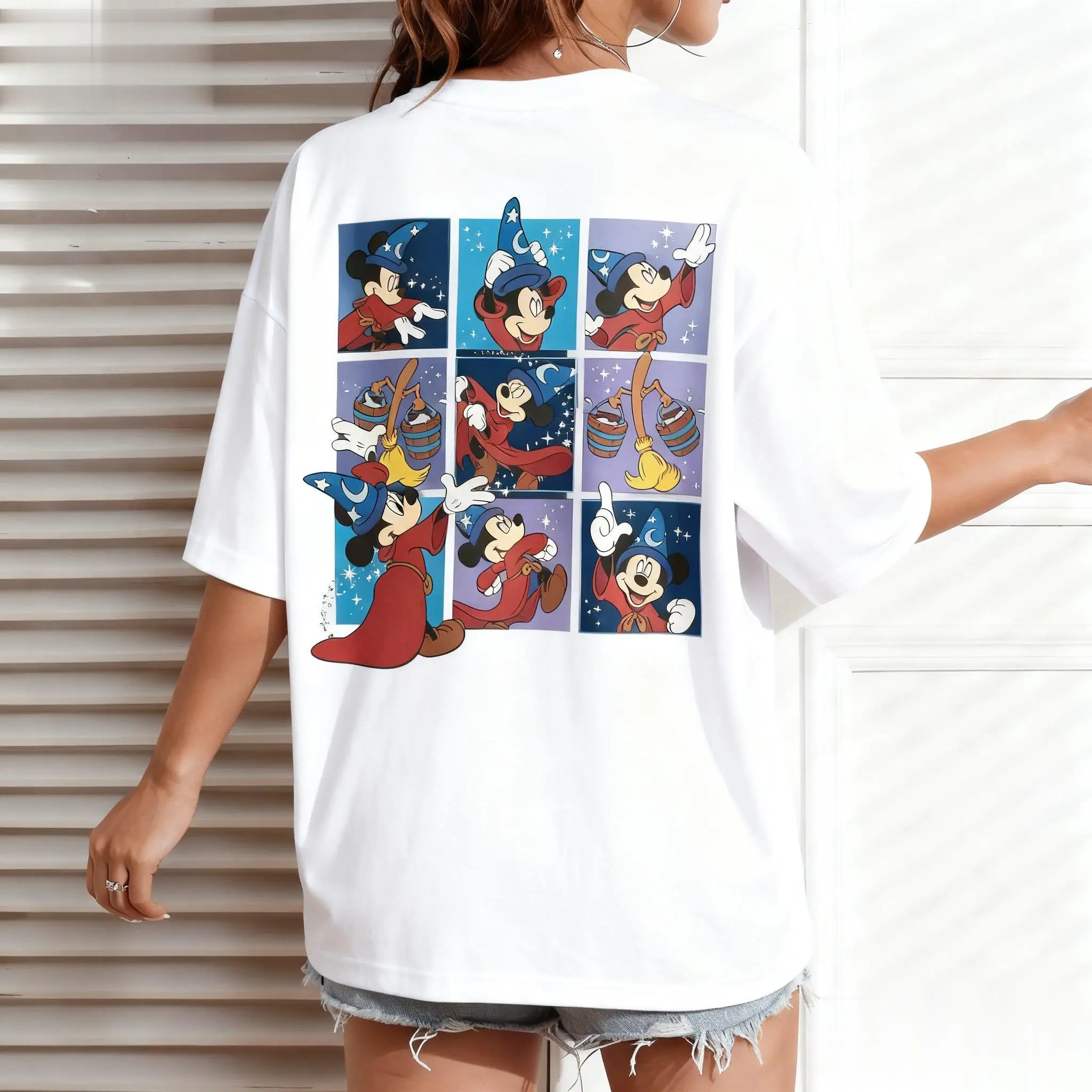 Mickey Mouse Print T-shirt Männer Frauen Übergroßen Vintage Disney Grafik Top Lose Beiläufige Sommer Trendy Kurzarm T Streetwear