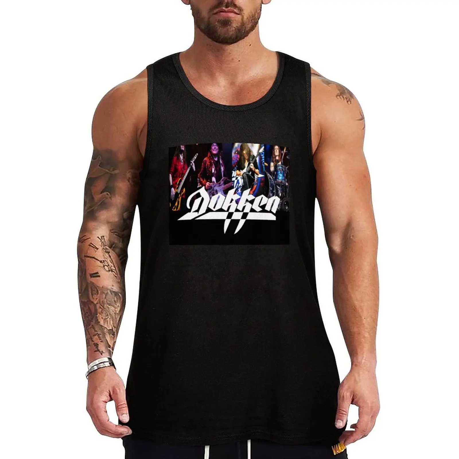 

TREND MUSICIAN BY DOKKEN BAND Tank Top Loose Fit Casual Tank Top Breathable Daily Shirt