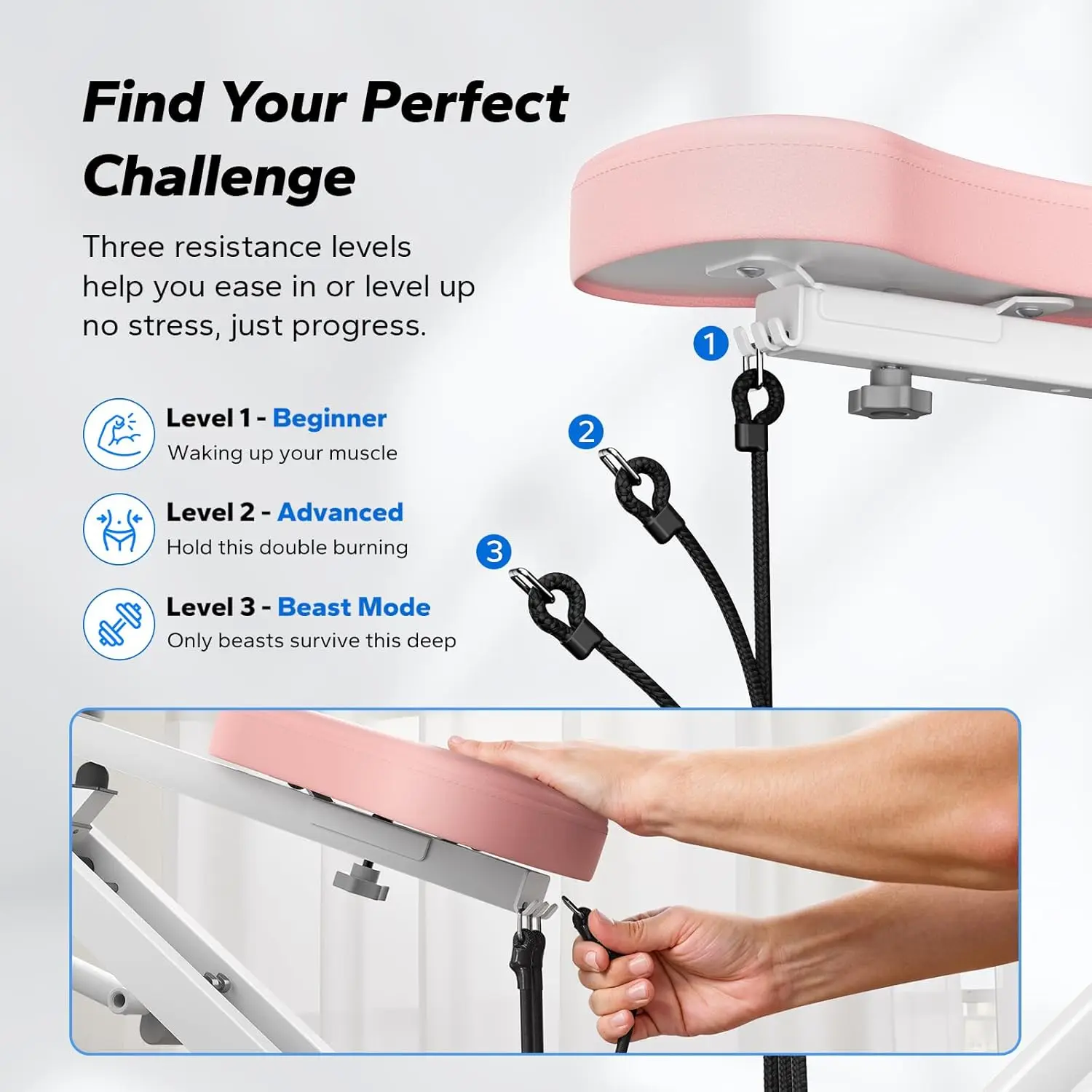 เครื่องสควอท, R07 เครื่องสควอทและพายเรือ 2 in 1, ติดตั้งง่ายและพับเก็บได้, อุปกรณ์ออกกำลังกาย, เครื่องบริหารกล้ามเนื้อสะโพก, ขายดี