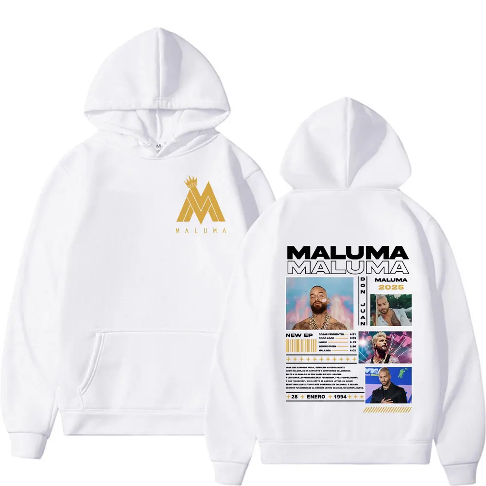 Rapper Maluma Don Juan 2025 Tour Graphic Hoodie Men Women Oversized Fashion Short Sleeve Hoodie Hot Sale Autumn Hoodie Tops #2