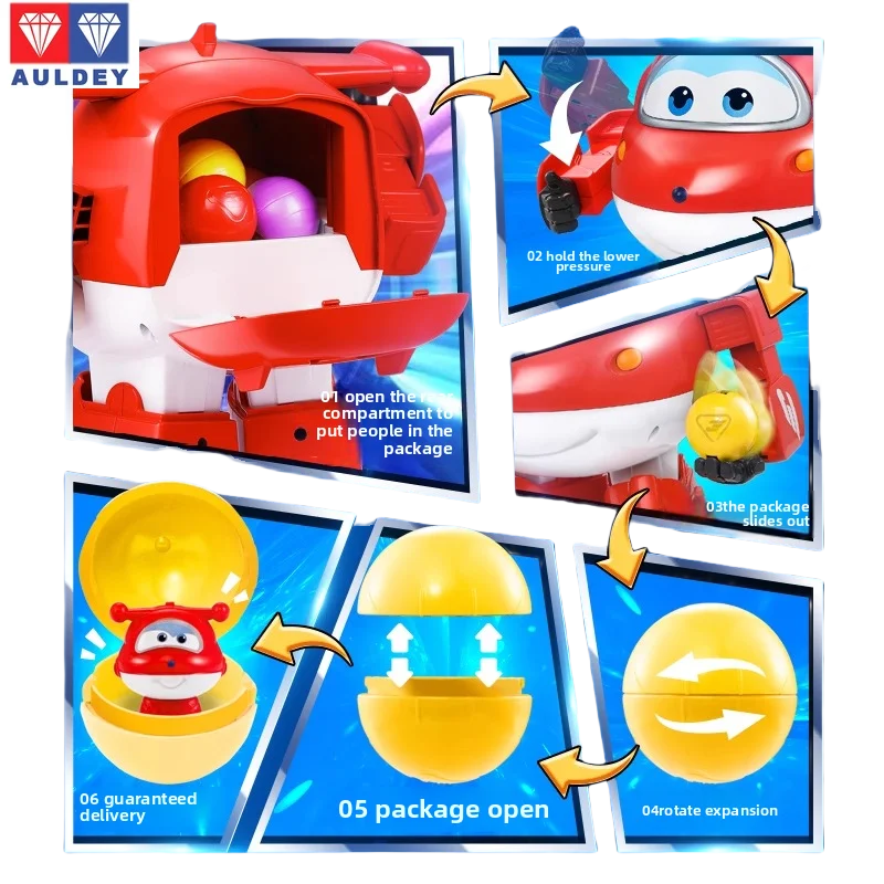 [In Stock] Auldey Super Original Wings Jett Surprise Capsule Machine Robot Children's Toy Blind Box Duo Li Gashapon Car