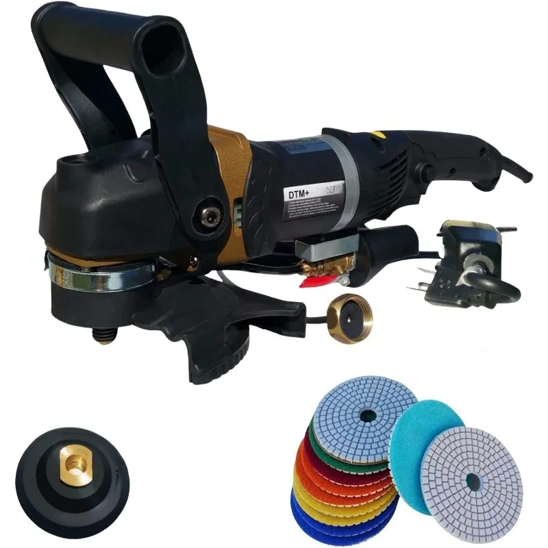 home. SWP113K Wet Concrete Polisher Grinder Kit Concrete Polishing Pads - Variable Speed Wet Polisher for Wet or Dry Polishing