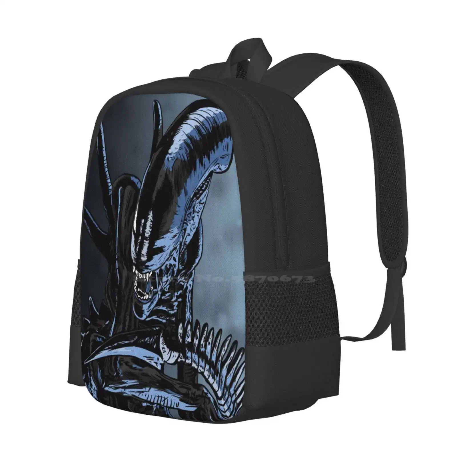 Xenomorph Hot Sale Schoolbag Backpack Fashion Bags Xenomorph Aliens Horror Movie