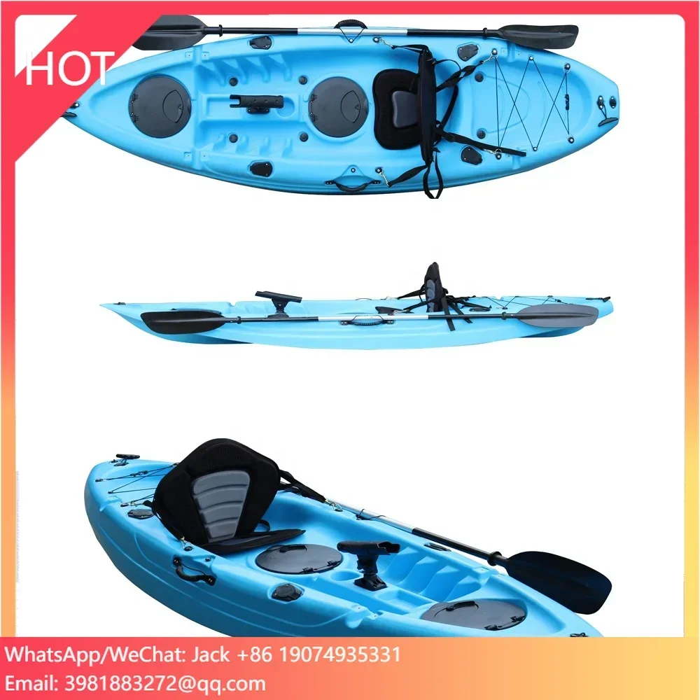 Vicking Professional 1 Person 9ft Sit On Top Fishing Paddle Kayak