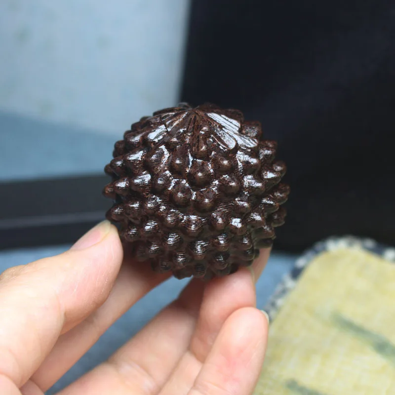 1pcs 마사지 Massage Relax Muscle Durian Thorn Wood Health Ball Hand Fitness Stimulating Acupoints Foot Body Massage Healthcare Ball