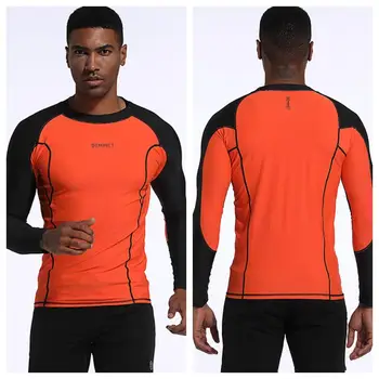 Hot Quick Dry Mannen Bescherming Uv Upf 50 + Badkleding Lange Mouw Rashguard Surfen Rash Guard Surf Shirt Voor Zwemmen M-6XL
