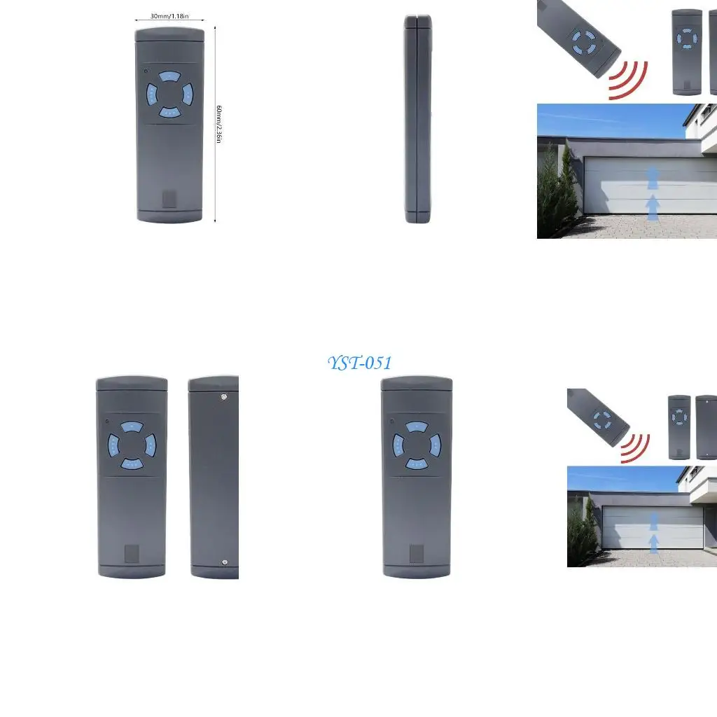 

E15A Garage Door Hand Transmitters Lightweight Garage Door Opener fit for hsm2 868