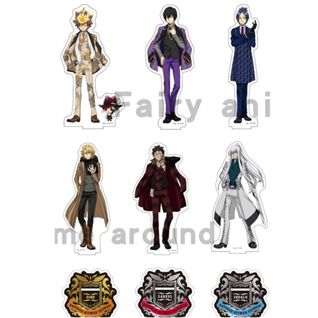 Boneka tokoh Anime Sawada Tsunayoshi Hibari Kyouya rokulou Mukuro mainan Cosplay Model berdiri akrilik untuk hadiah