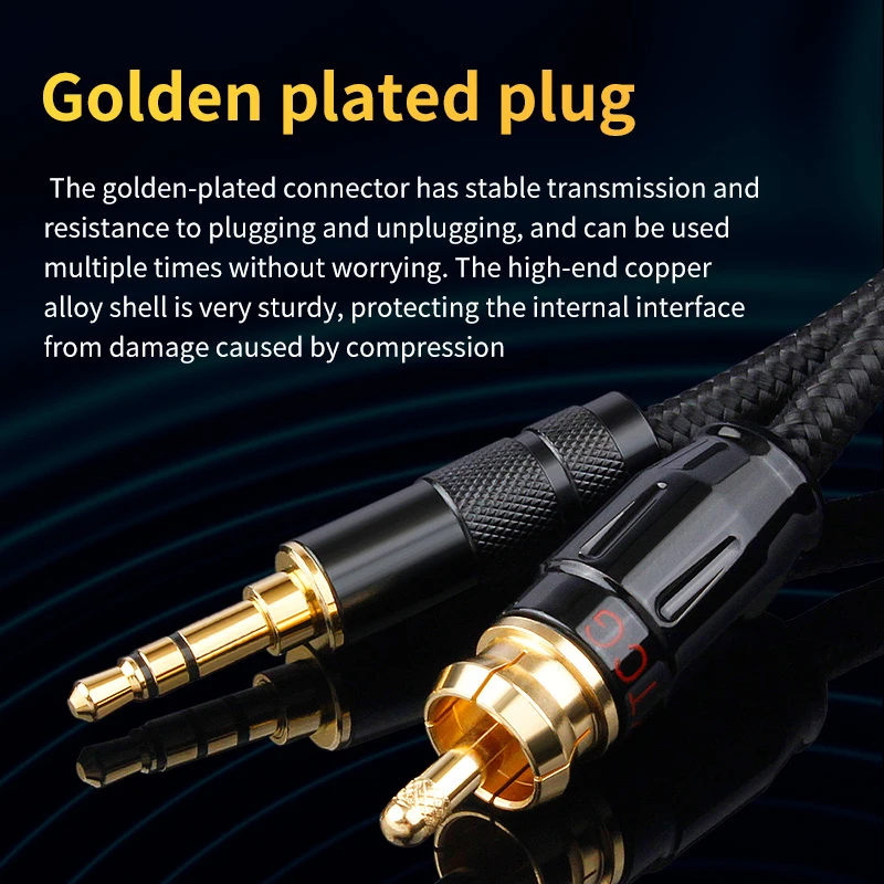 SPDIF Koaxialkabel HIFI 3,5 mm auf RCA SPDIF Koaxial Digitales Audiokabel für Verstärker Decoder XiaoMi HiFi Heimkino