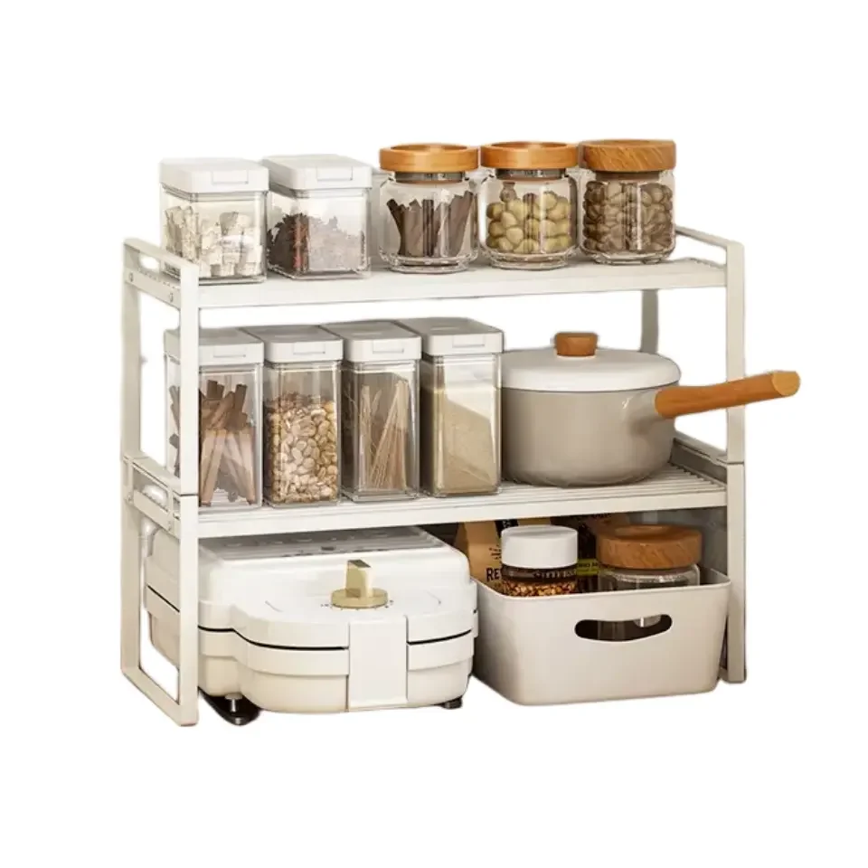 Hot Sell Kitchen Cabinet Shelf Organizer Pan and Plate Organiser Racks for Kitchen