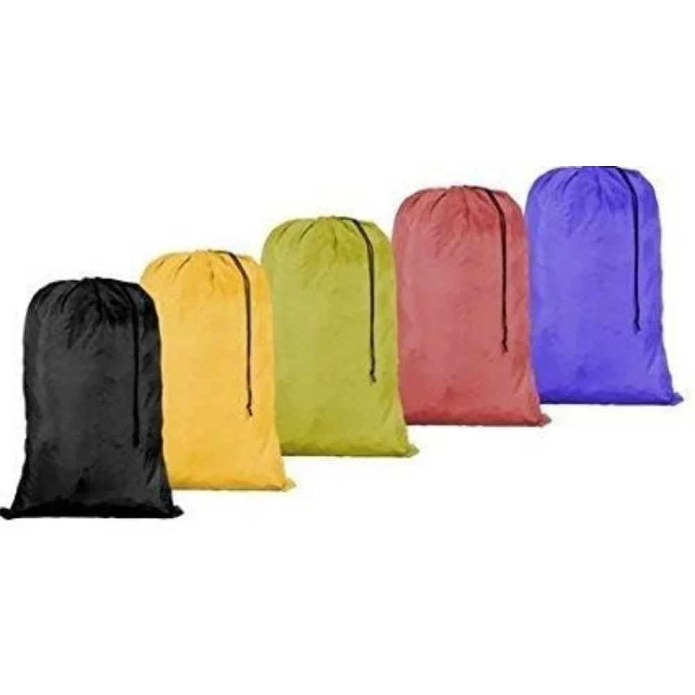 كيس غسيل كبير عالي التحمل، قماش قوي قد يتنوع مع إغلاق برباط. أكياس الغسيل المثالية القابلة للغسل في الغسالة للكلية، د