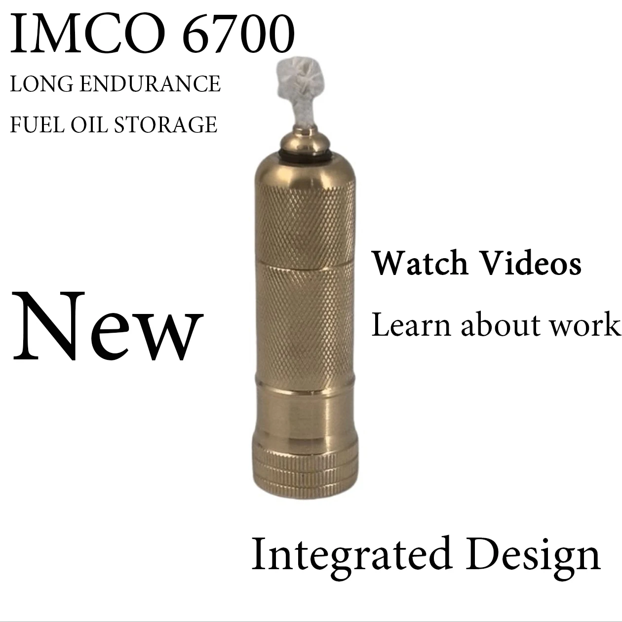 Newly Upgraded Full Brass Oil Tank For Imco 6700 Trench Lighter  Long Endurance Fuel Oil Storage Integrated Design