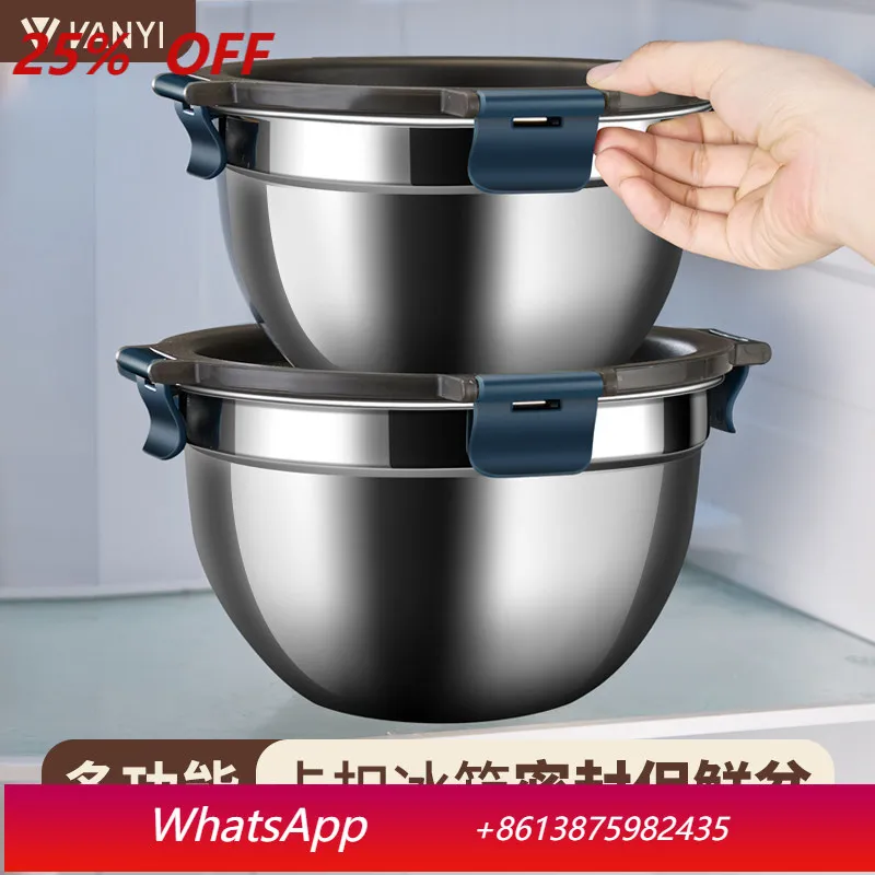

YJQ stainless steel crisper food sealing soup basin and noodles egg basin induction cooker heating