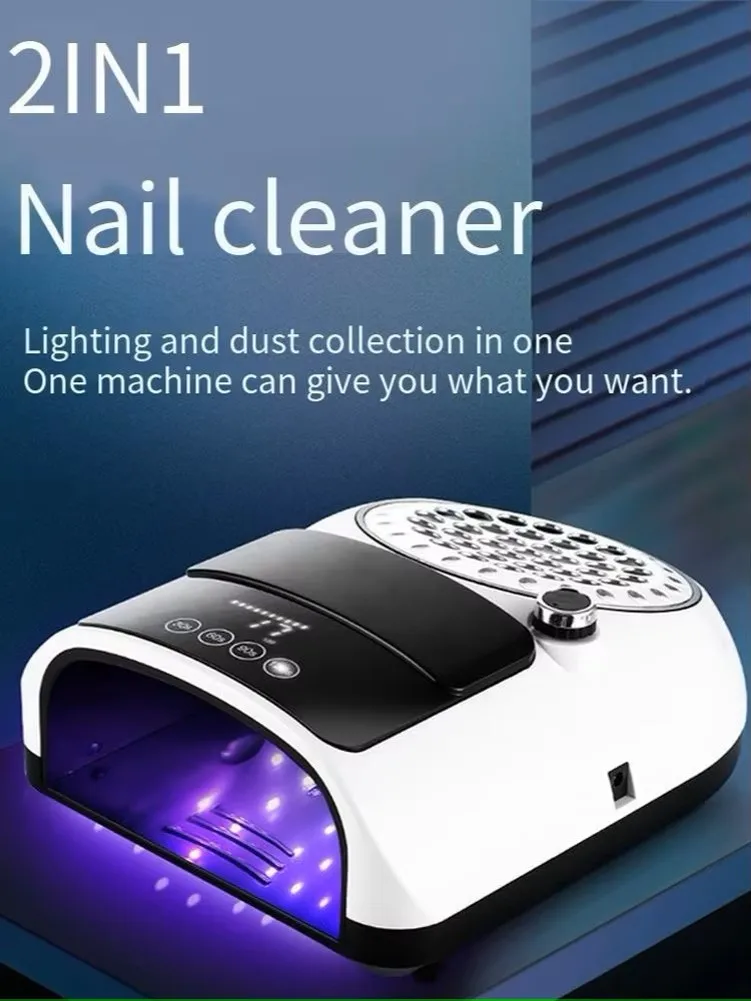 UV LED Nail Lamp Nail Art Vacuum Cleaner 2-in-1 Nail Machine with Filter， for nails For Manicure Gel  Christmas Gift