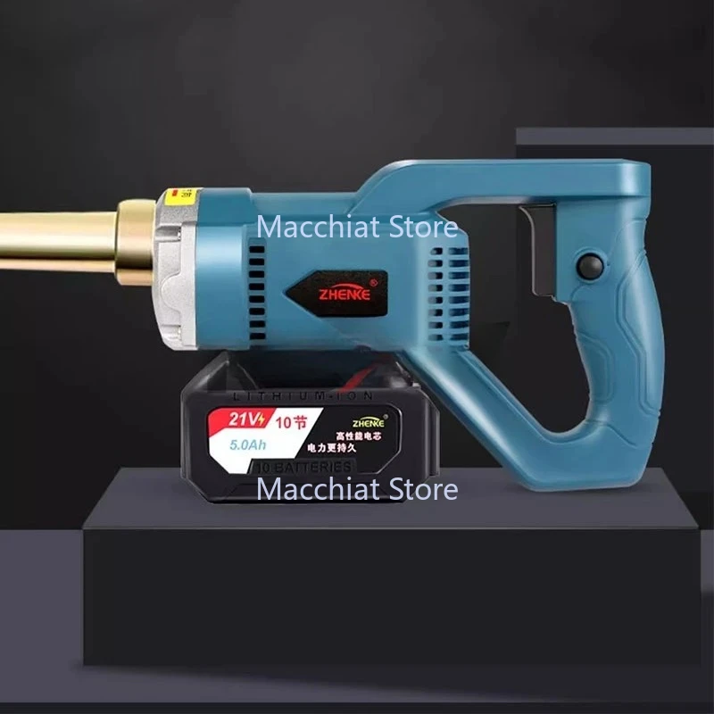 Handhled Concrete Vibrator Tool  Small Rechargeable Cement Vibrator Cement Air Bubble Remover 2m Hose