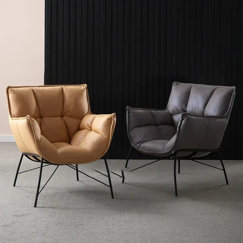 

Nordic Living Room Chairs Living Room Furniture Light Luxury Lazy Sofa Chair Bedroom Fashion Backrest Chair Leisure Armchair