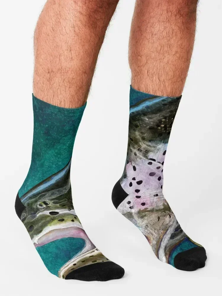 The Steelhead Trout Socks heated custom Wholesale men cotton high quality Socks For Man Women's
