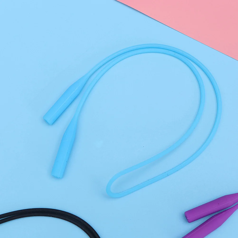 5 個メガネロープ屋外子供眼鏡ストラップシリカゲル調節可能な眼鏡コード眼鏡リテーナーホルダー耐久性