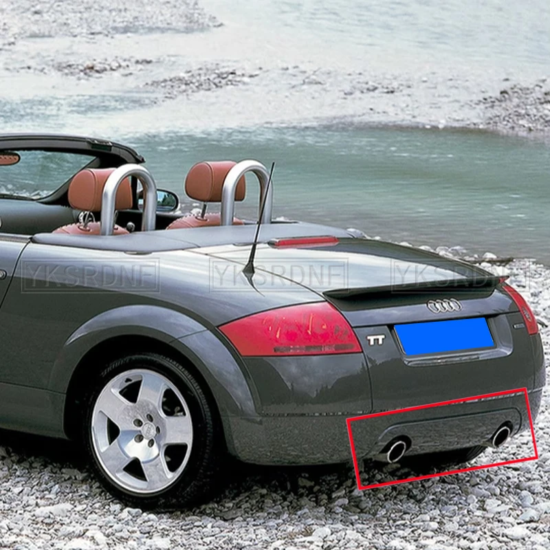 

Для Audi TT 8N Sport Coupe Convertible 2 двери задний бампер диффузор спойлер защита заднего углеродного волокна 2004 2005 2006