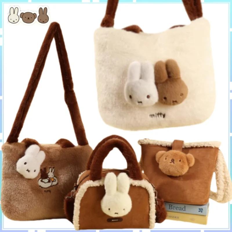 

Новая подлинная ручная сумка через плечо и через плечо с кроликом, портативная и большая вместимость, мультяшное аниме, прекрасный подарок для девочек