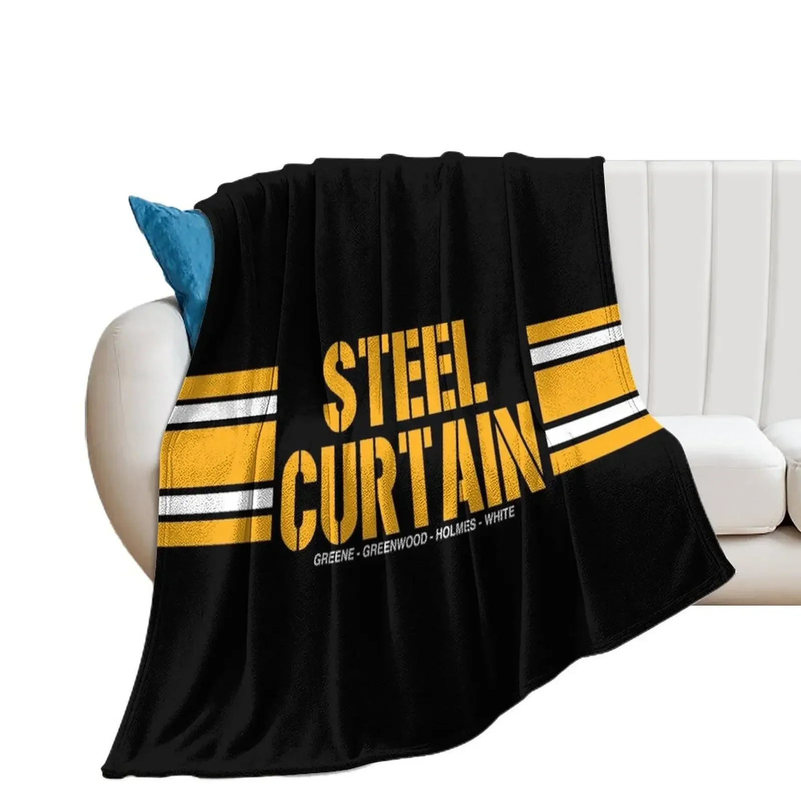 

STEEL CURTAIN Throw Blanket bed plaid Blankets For Sofas Winter beds Tourist Blankets