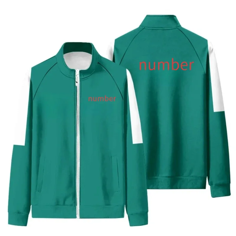 2025 Halloween Cosplay Temporada 2 Calamari Player Seong gi-hun Cosplay ropa juego de rol disfraz verde Sudadera con capucha pantalones para