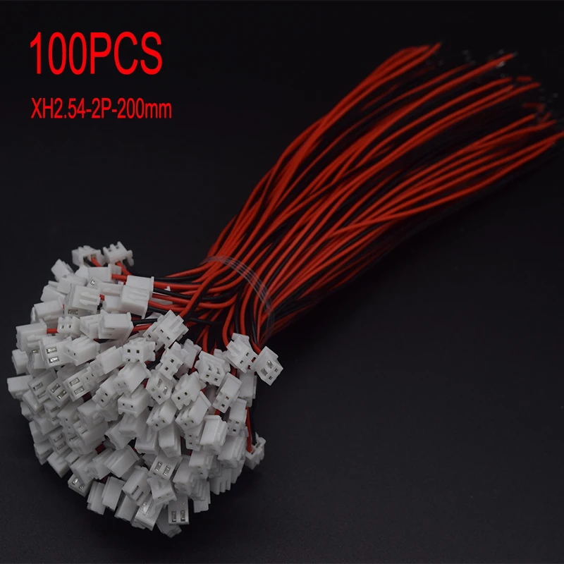 100PCS Mini Micro JST XH2.54 2.0 PH Male Female Connector 2/3/4/5/6/7/8/9/10-Pin Plug With terminal Wires Cables Socket 20/10CM