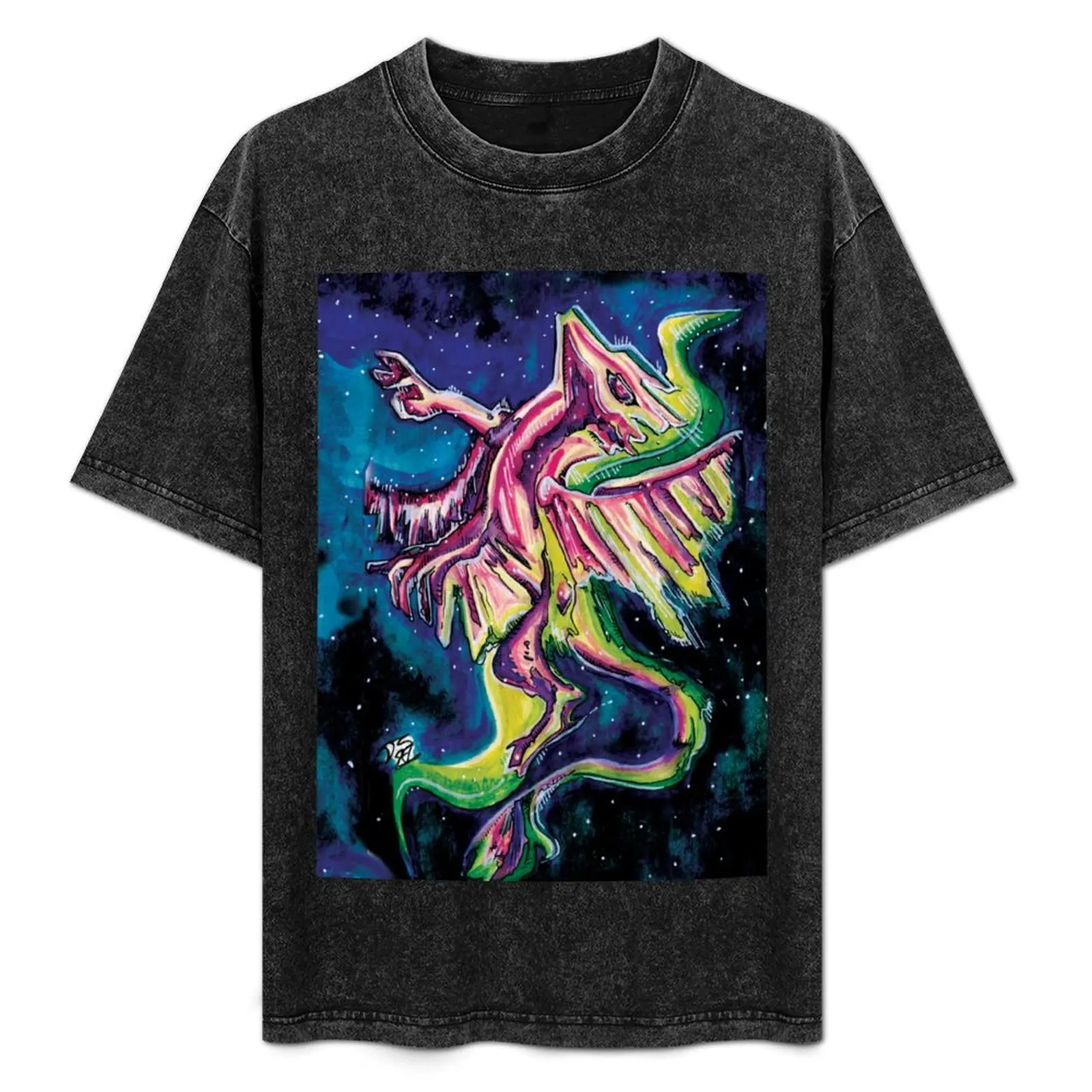 

Cosmic Dragon T-Shirt Fashion Letter Print T-Shirt