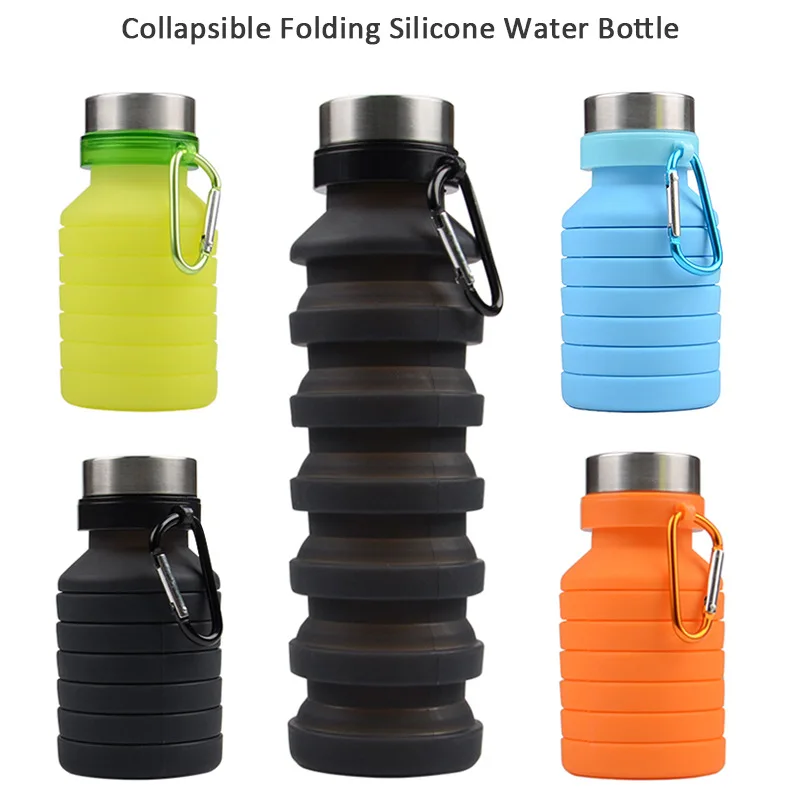 

Foldable Silicone Water Cup Outdoor Water Bottle Portable Reusable Telescopic Cup Travel Water Bottle for Outdoor Sports Trips