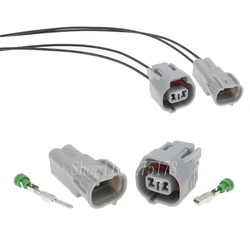 Conector de Cable automático para Toyota Crown Reiz Camry Corolla, accesorios de coche, 2 pines, 6188-0266, 6189-0239, 6189-0249, 90980-11155, 1 Juego
