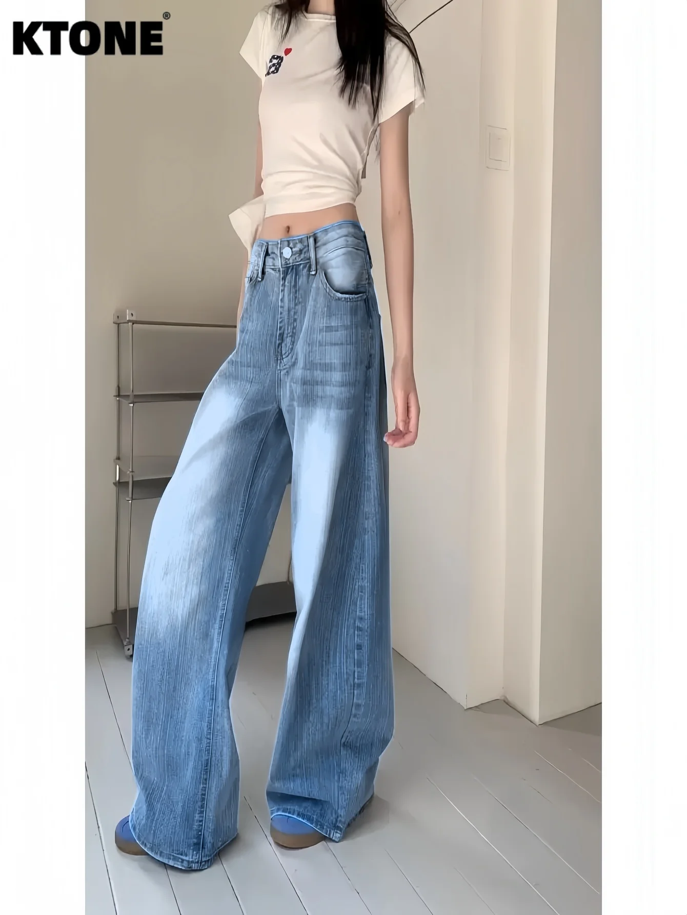 

Unisex Denim Pants Men's Blue Baggy Jeans Y2K Drip Original No accessories or belts included
