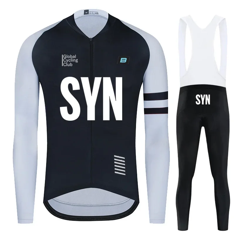 SYN Autumn Cycling Jersey Set BIEHLER Long Sleeve Quick-Dry Bicycle Clothing MTB Maillot Ropa Ciclismo Road Bike Sports Wear