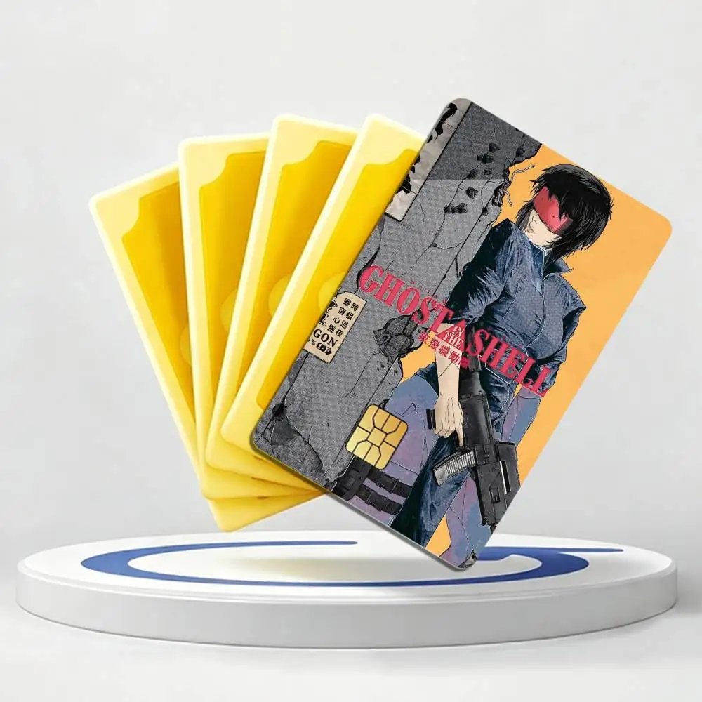 The Major GitS Motoko Kusanagi Card Stickers for Bank Access Protective Waterproof Film Cover Sticker Gift