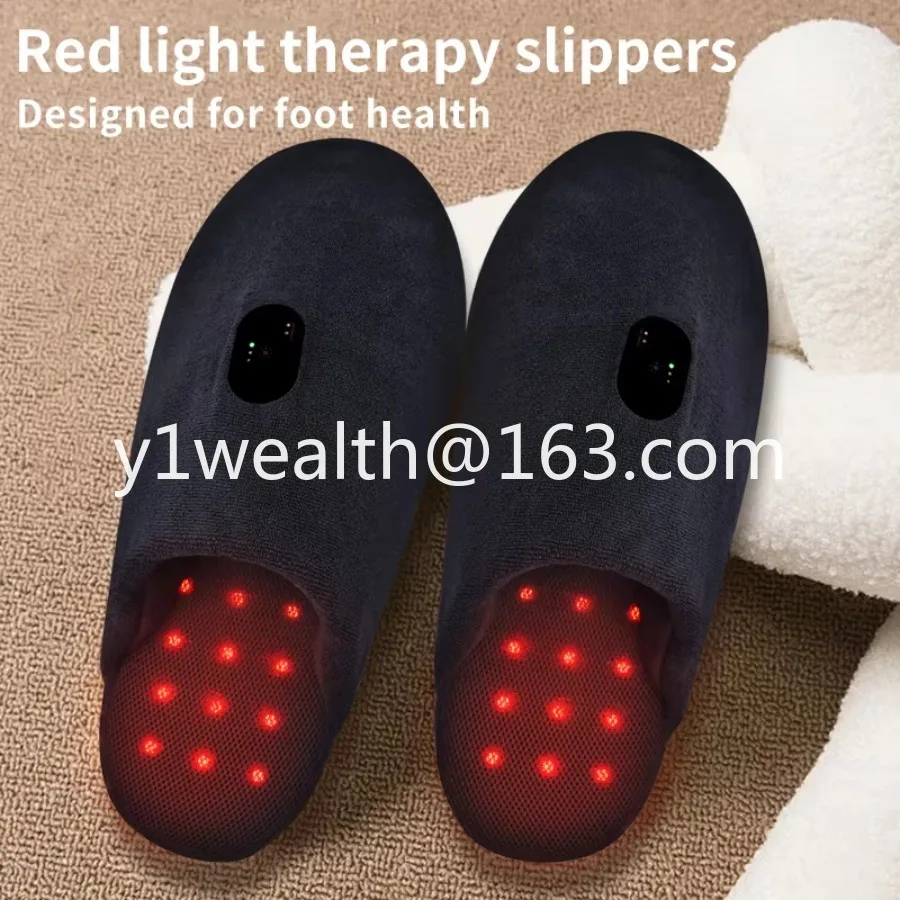 Light Emitting Diode Sandals Slippers Flip-flops 75 units Red and Blue 660 850 nm Wavelength Light Pain Relief Treatment Winter
