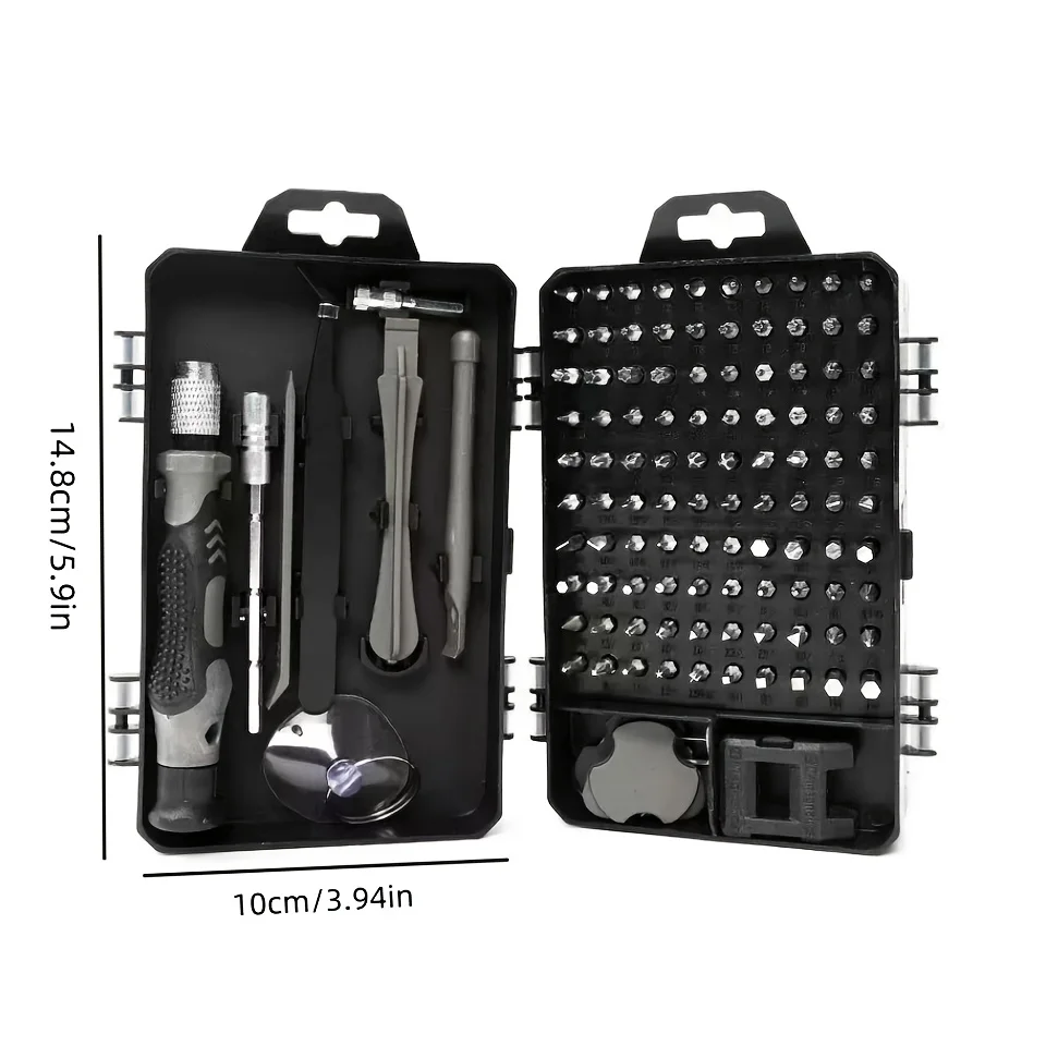115-in-1 Magnetic Screwdriver Set,High Hardness Bits,Multi-Repair Tool Kit for Phones,Tablets,Small Appliances &Irregular Screws image 4