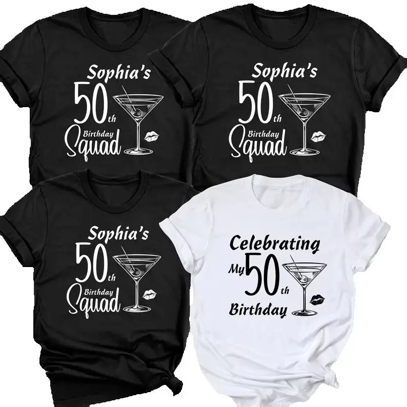 Birthday Squad Celebrating Custom Shirt 60th My Birthday Party Group Tee 1976 Birthday Crew Tee Fashion Design Cotton Party Tee