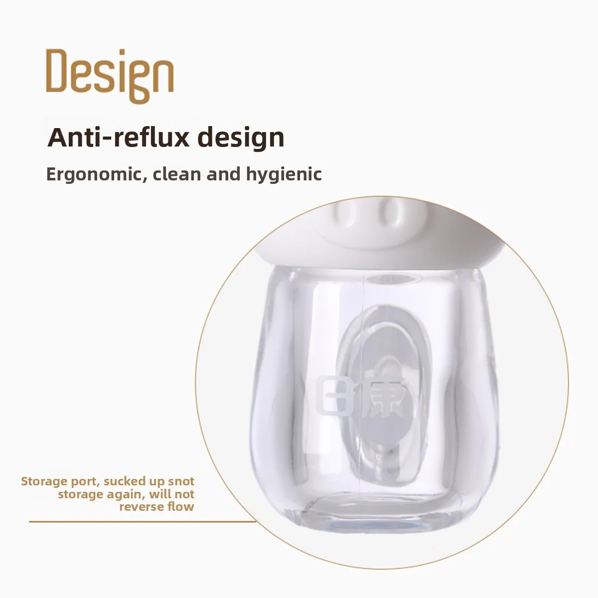 Aspiratore nasale per bambini, muco nasale per la pulizia dei neonati, tappo nasale per aspirazione manuale antiriflusso per bambini