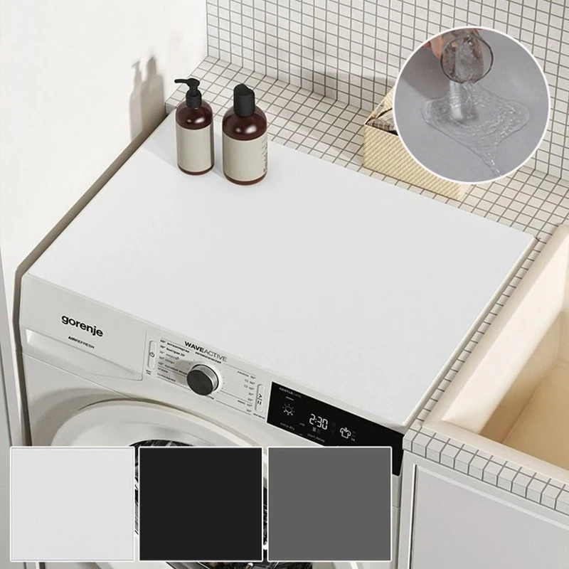 Washing Machine Dust Cover Non-slip Drain Pad Home Decor Oven Microwave Mat Waterproof Kitchen Bottle Dish Drying Mat