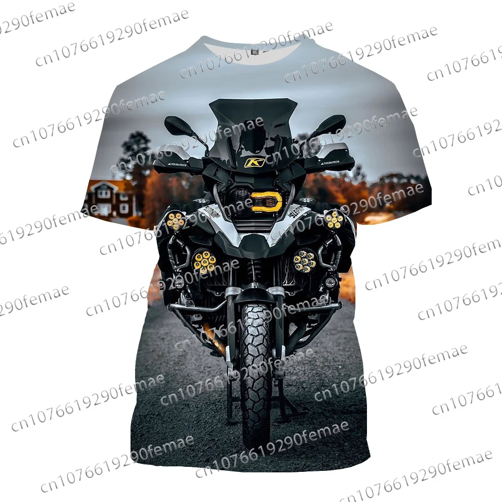 

Classic Motorcycle 1200GS ADV Printed Pattern Men's T-shirt Short Sleeve Daily Street Sports Comfortable Top